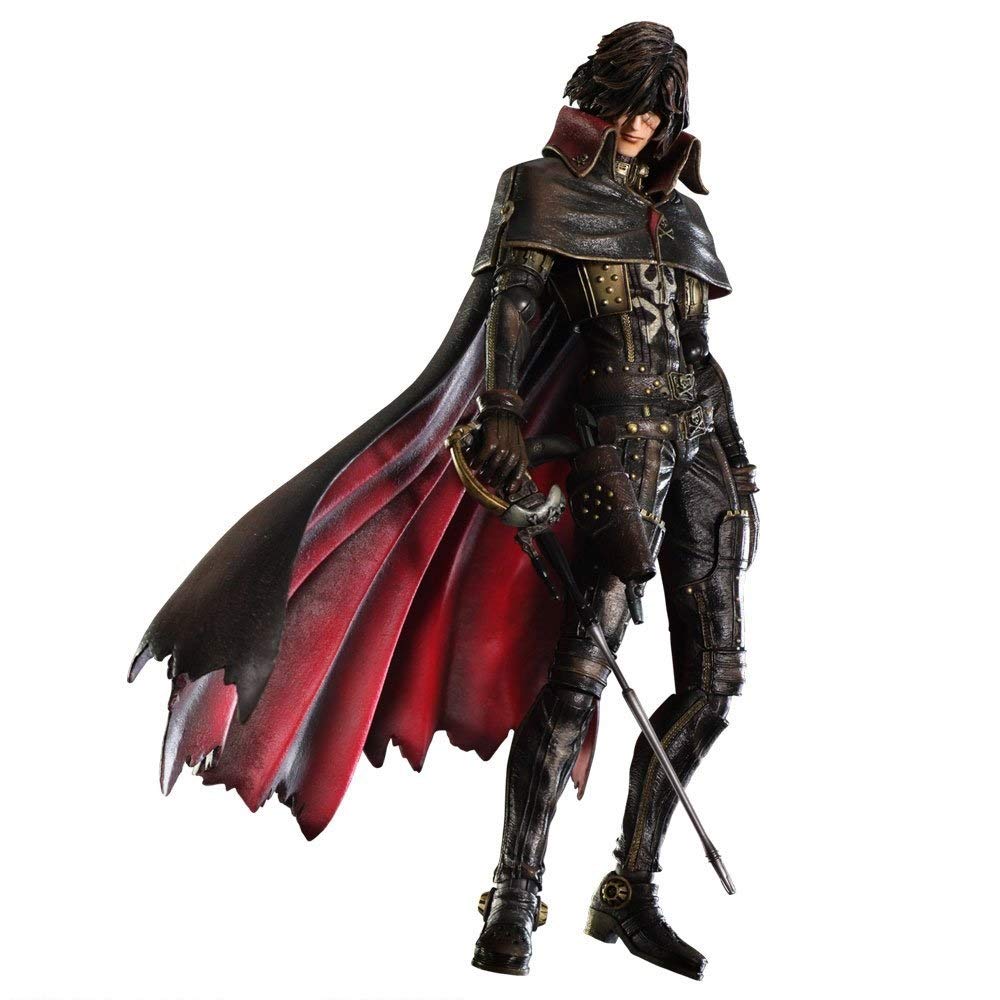 【中古】【非常に良い】キャプテンハーロック PLAY ARTS改 ハーロック(PVC塗装済みアクションフィギュア)