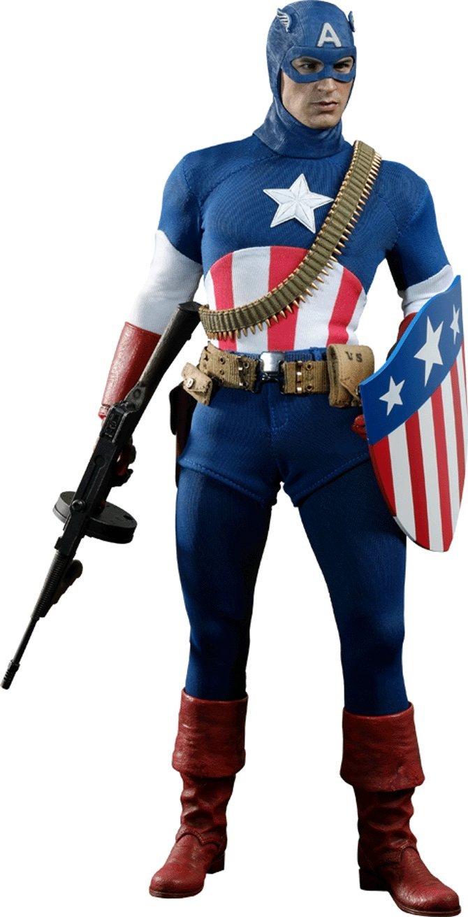 【中古】【非常に良い】Captain America The First Avenger Hot Toys Exclusive 1/6 Scale Collectible Figure Captain America [