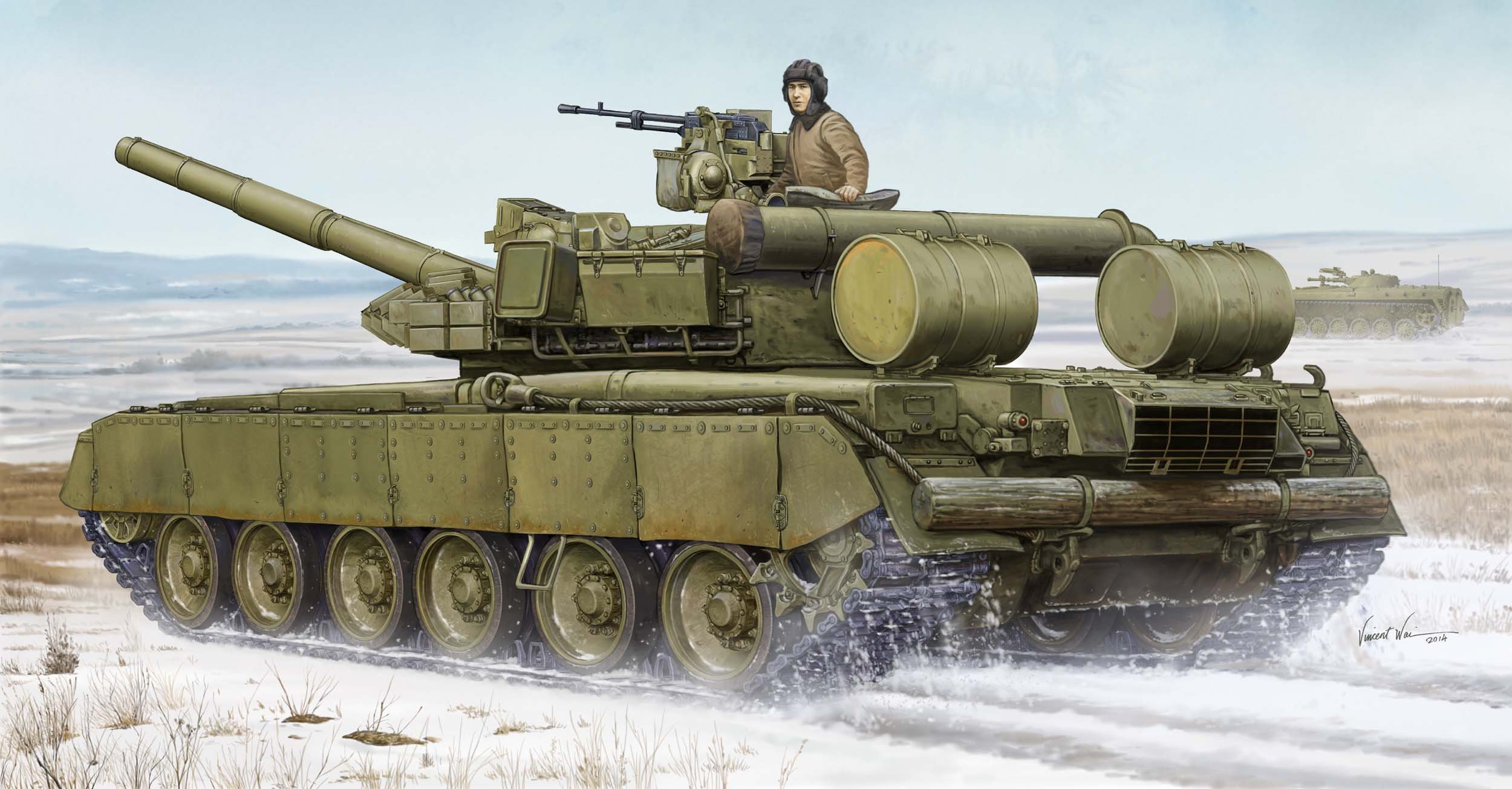 【中古】【非常に良い】トランペッター 1/35 ソビエト軍 T-80BVD 主力戦車 プラモデル