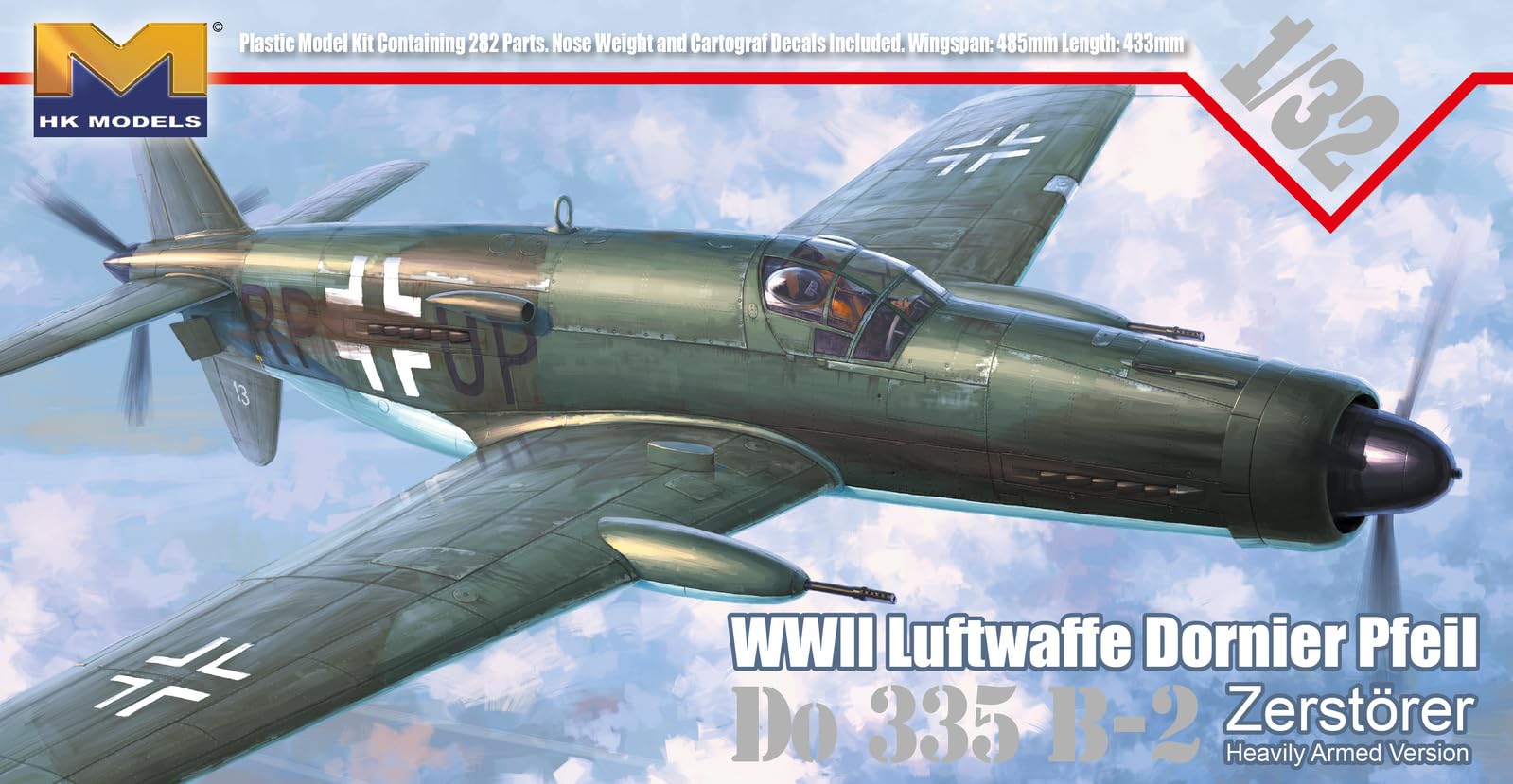 【中古】【非常に良い】Hong Kong Models 1/32 ドルニエDo335 B-2 駆逐機 プラモデル