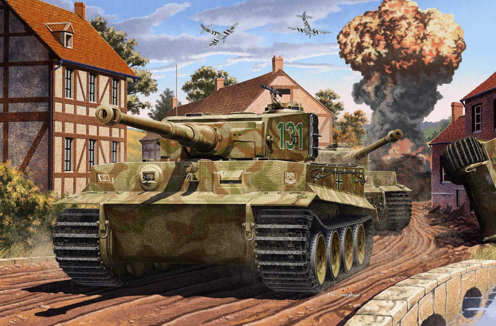 【中古】【非常に良い】アカデミー 1/35 ドイツ タイガーI 戦車 中期Ver.ノルマンディー上陸作戦70周年キット アカデミー社製 プラモデル