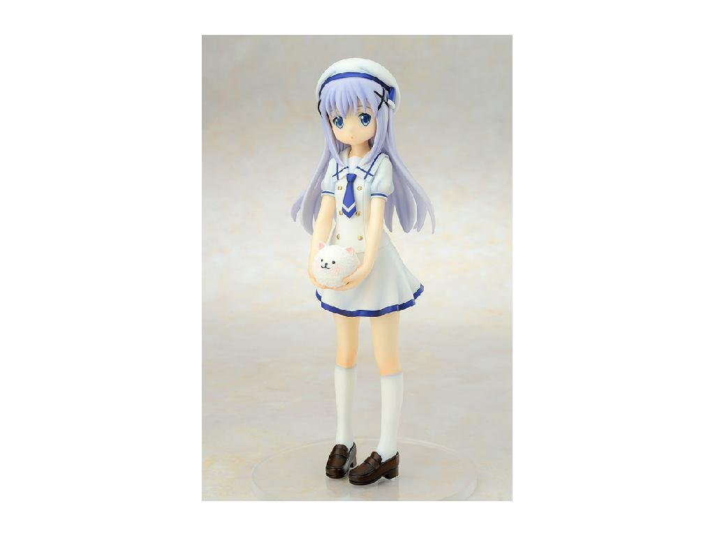 【中古】【非常に良い】ご注文はうさぎですか? チノ 夏制服 1/7スケール PVC製 塗装済み完成品フィギュア