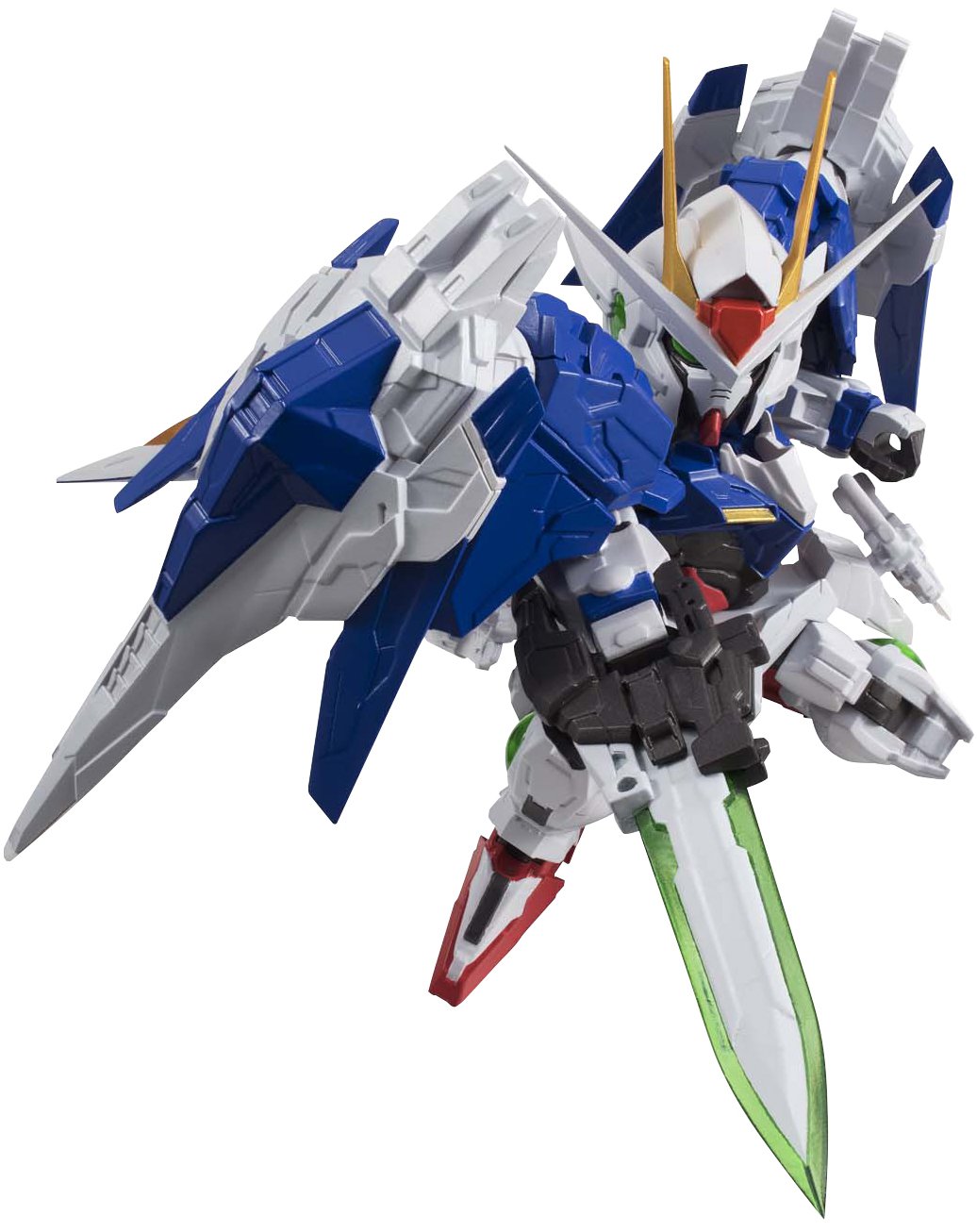 【中古】【非常に良い】TAMASHII NATIONS NXEDGE STYLE ネクスエッジスタイル [MS UNIT] 機動戦士ガンダム00 ダブルオーガンダム & オーライザーセット 約85mm ABS&PVC製画像