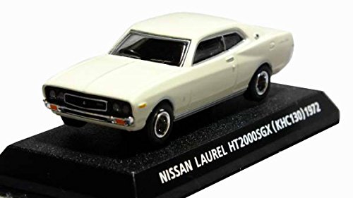 【中古】【非常に良い】コナミ 1/64 絶版名車コレクション Vol5 ニッサン ローレル HT2000SGX型式KHC130 1972 白