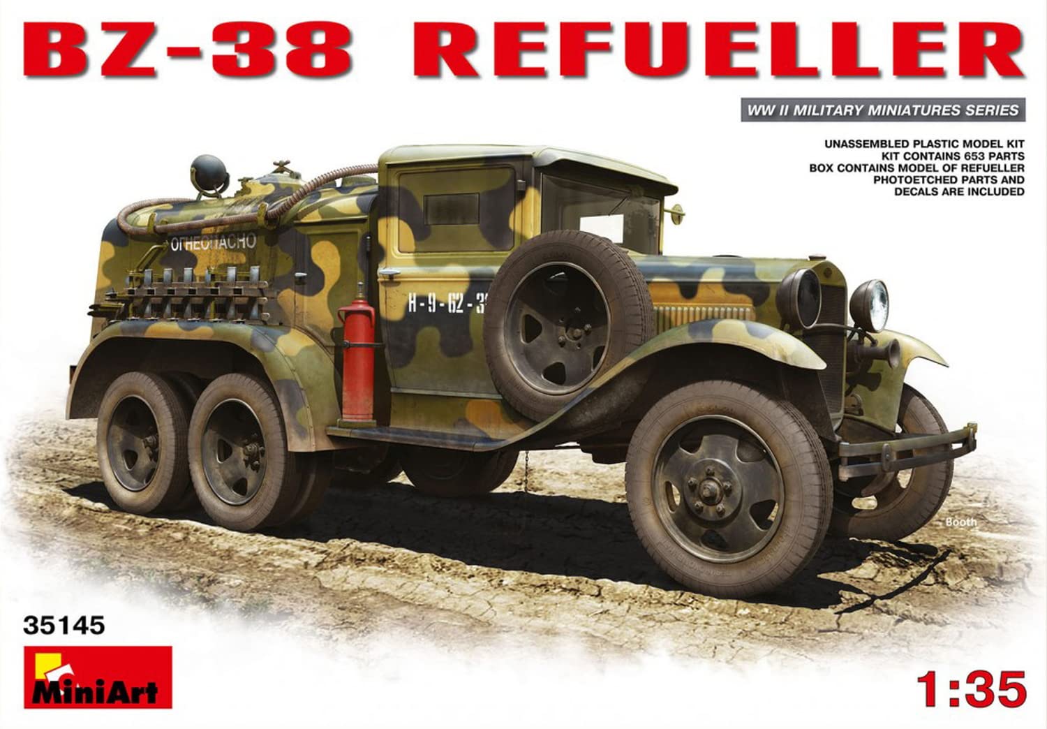 【中古】【人並み外れたに好いたらしい】ミニ作物 1/35 BZ-38燃料補給車 プラモデル