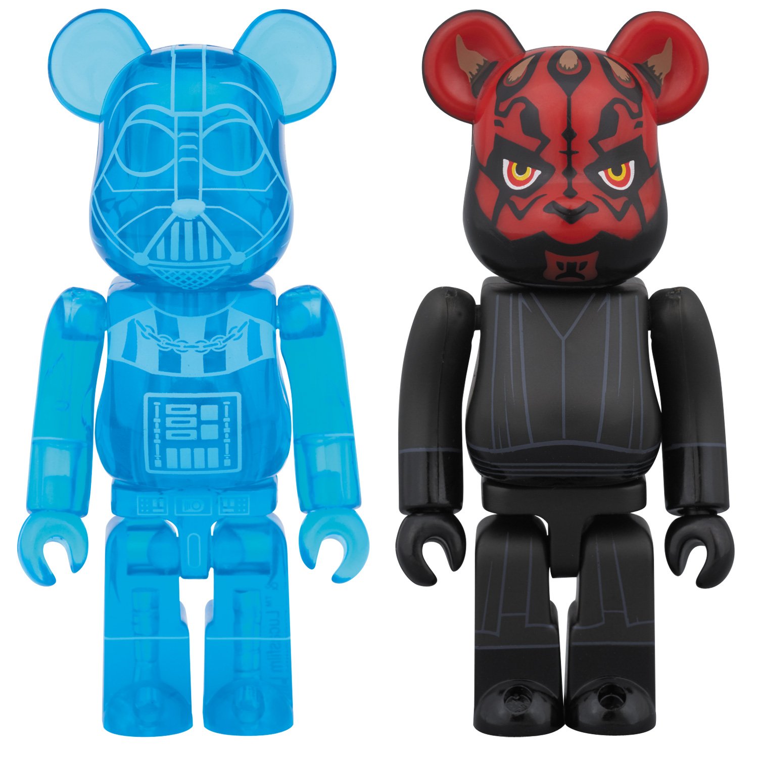 【中古】【非常に良い】BE@RBRICK DARTH VADER(TM)(HOLOGRAPHIC Ver.) & DARTH MAUL(TM) 2 PACK 『STARWARS』 ABS&PVC 塗装済み可動フィギュア