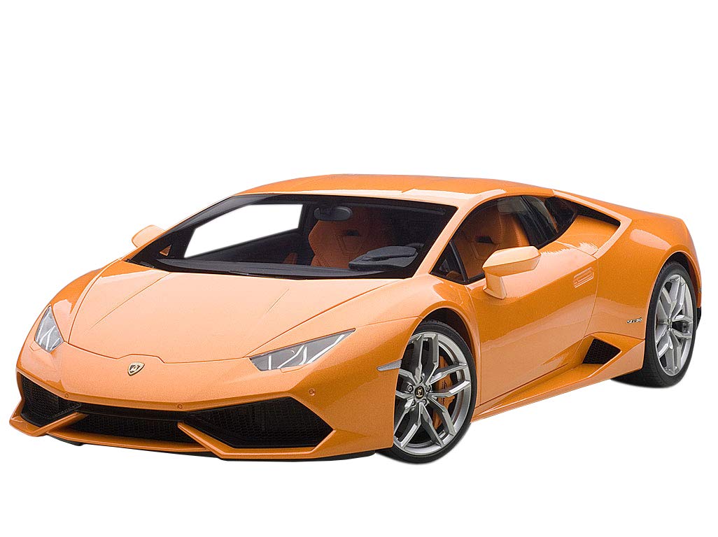 【中古】【人並み外れたに好いたらしい】AUTOart 1/12 ランボルギーニ ウラカン LP610-4 メタリック・オレンジ色