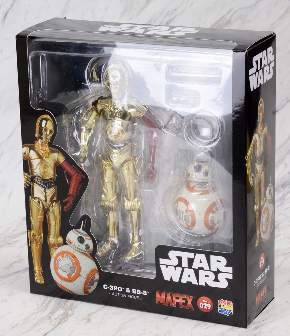 【中古】【非常に良い】MAFEX マフェックス C-3PO & BB-8 SET 『スター・ウォーズ/フォースの覚醒』ノンスケール ABS&ATBC-PVC塗装済みアクションフィギュア