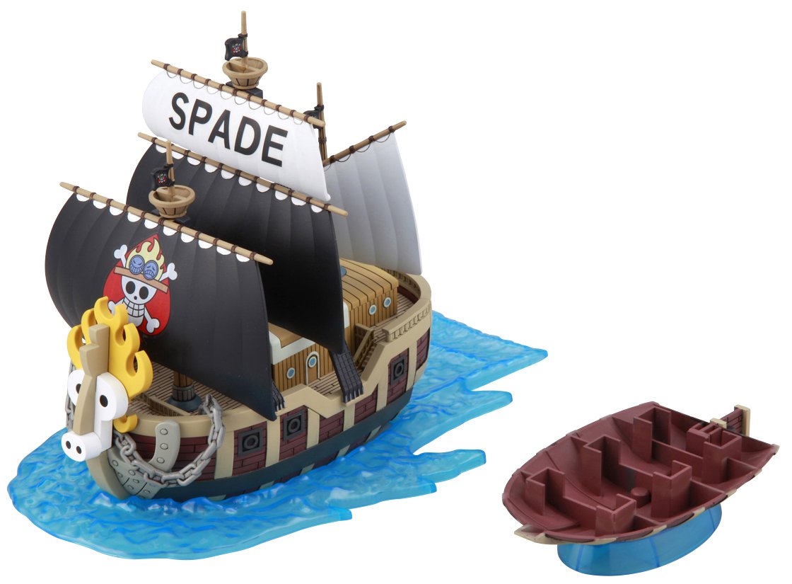 【中古】【非常に良い】ワンピース 偉大なる船(グランドシップ)コレクション スペード海賊団の海賊船 プラモデル