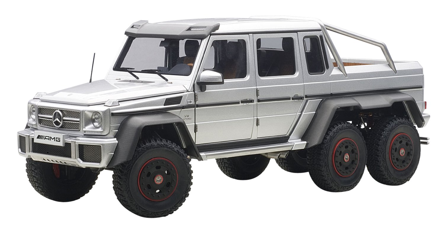 【中古】【非常に良い】AUTOart 1/18 メルセデス ベンツ G63 AMG 6X6 (シルバー)