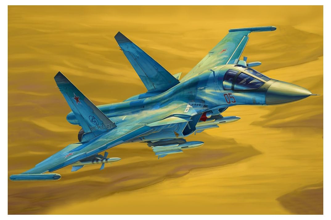 【中古】【非常に良い】ホビーボス 1/48 エアクラフトシリーズ Su-34 フルバック プラモデル 81756｜ドリエムコーポレーション
