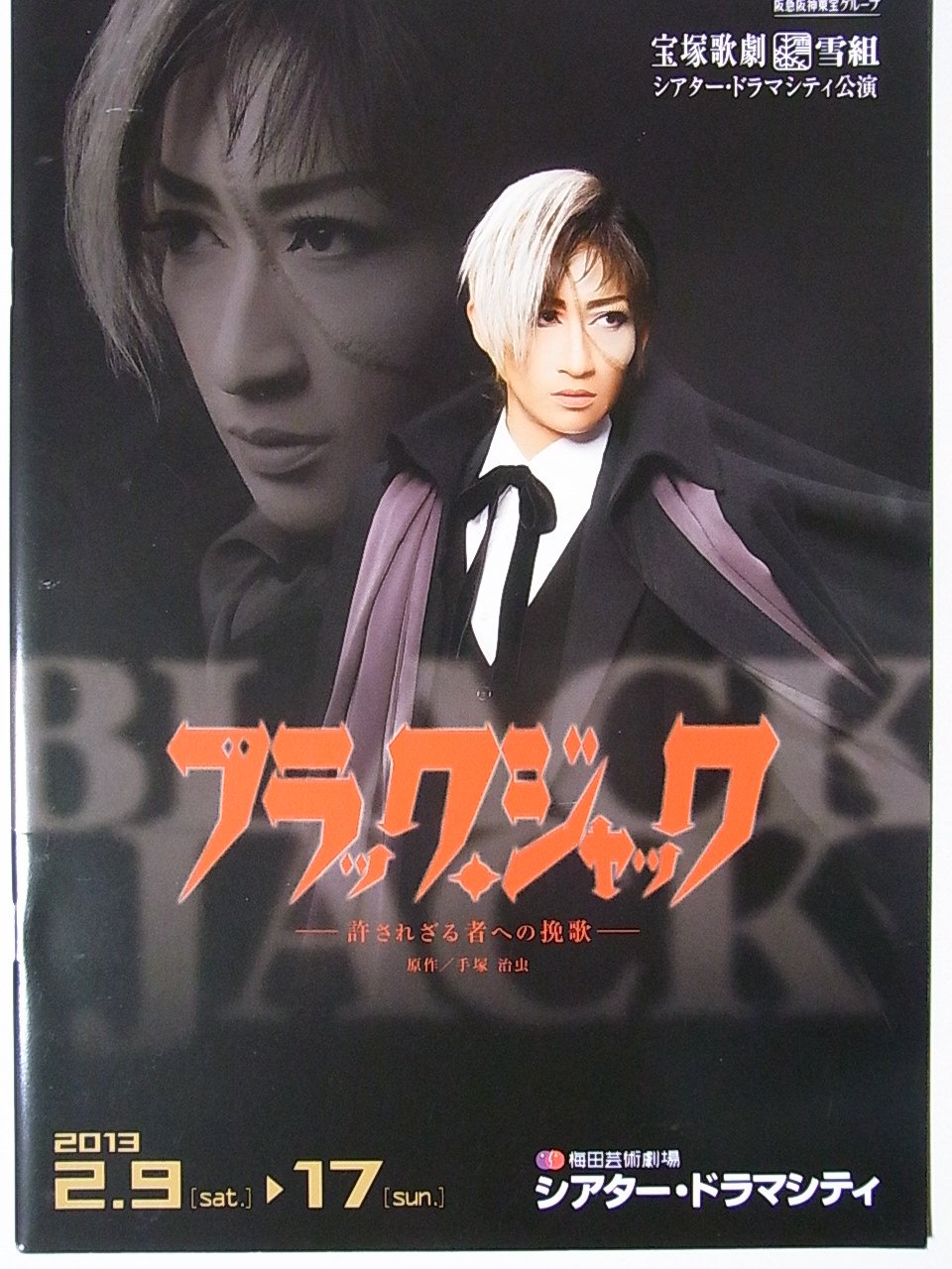【中古】【非常に良い】舞台パンフレット ブラック・ジャック 2013年シアター・ドラマシティ雪組公演 未涼亜希 夢乃聖夏 彩風咲奈画像