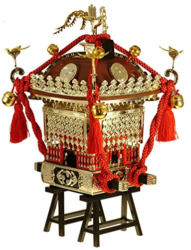 【中古】【人並み外れたに似つかわしい】童友社 1/8 日本の首都神輿 茶ペンキ塗り赤紐 プラモデル