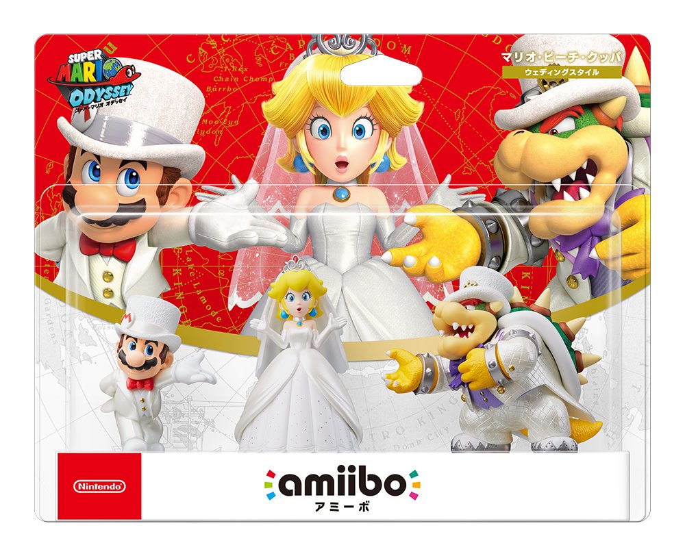 【中古】【非常に良い】amiibo トリプルウェディングセット[マリオ/ピーチ/クッパ] (スーパーマリオシリーズ) 10,964円