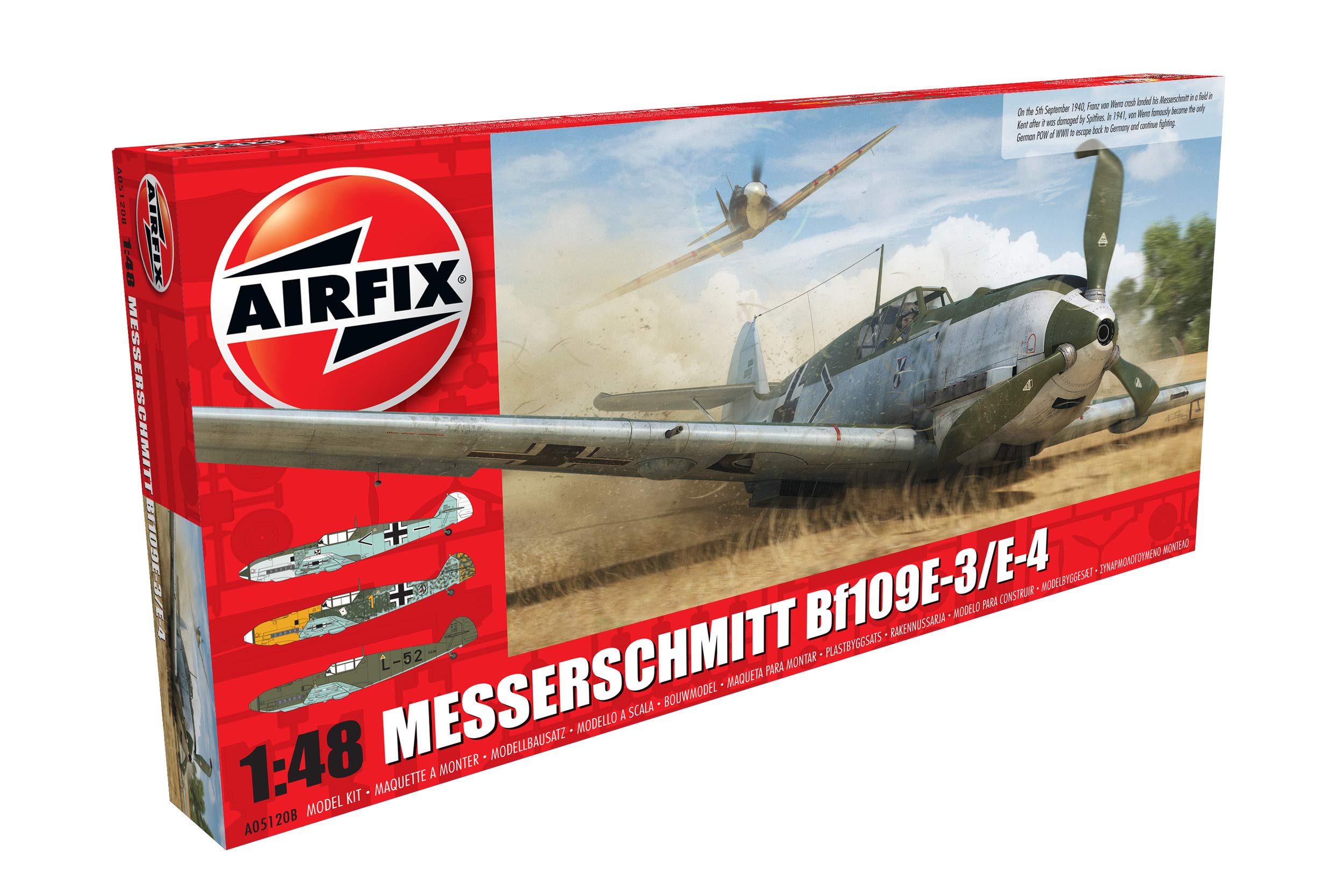 【中古】【非常に良い】エアフィックス 1/48 ドイツ空軍 メッサーシュミット Bf109 E-3/E-4 プラモデル X-5120B