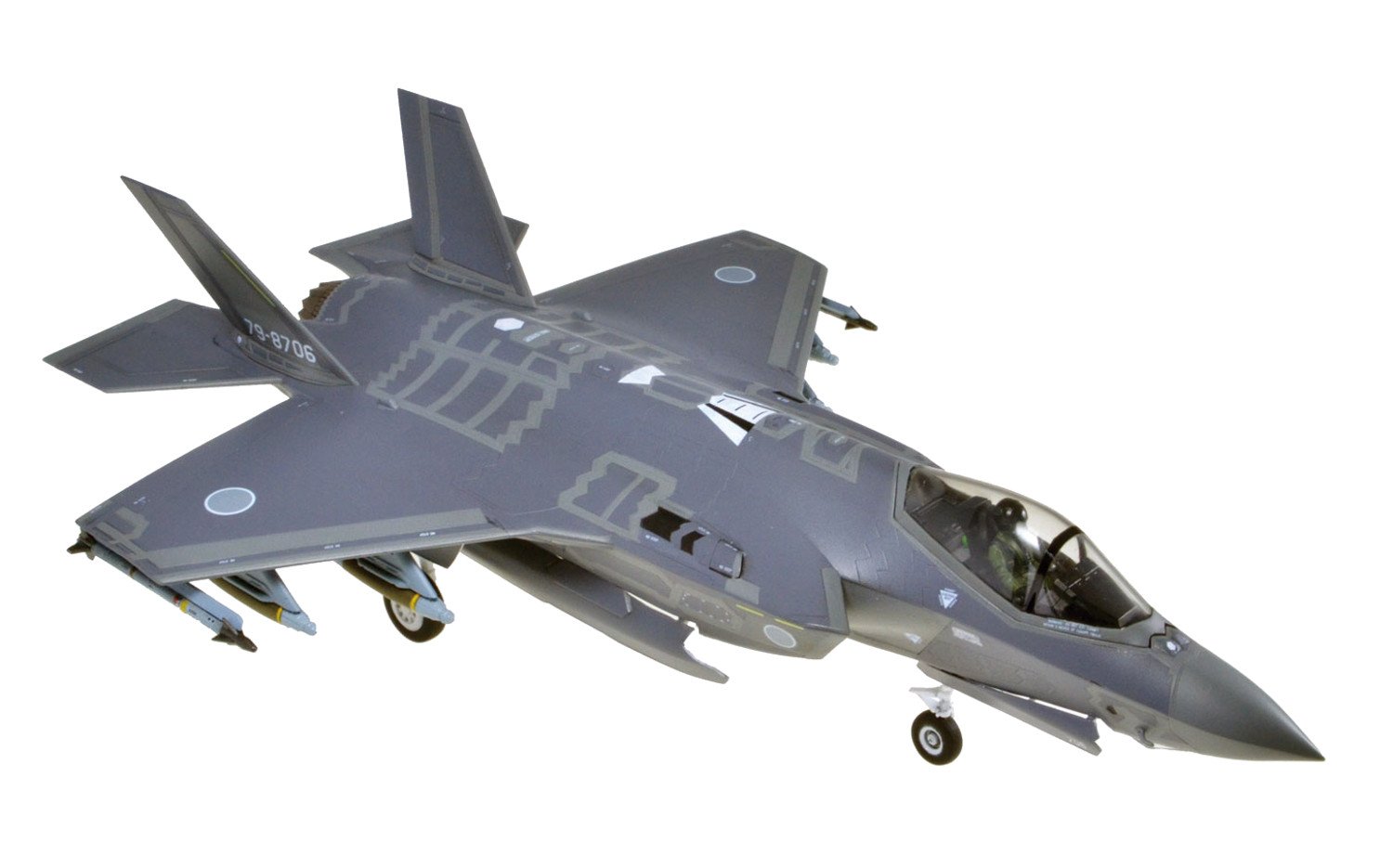 【中古】【非常に良い】童友社 1/72 航空自衛隊 F-35A ライトニング2 プラモデル 72-F35-4500