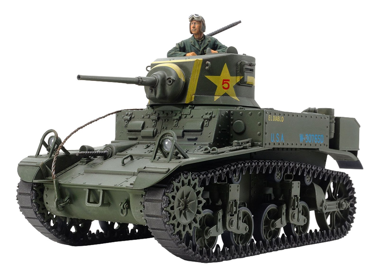 【中古】【非常に良い】タミヤ(TAMIYA) 1/35 ミリタリーミニチュアシリーズ No.360 アメリカ軽戦車 M3 スチュアート 後期型 プラモデル 35360