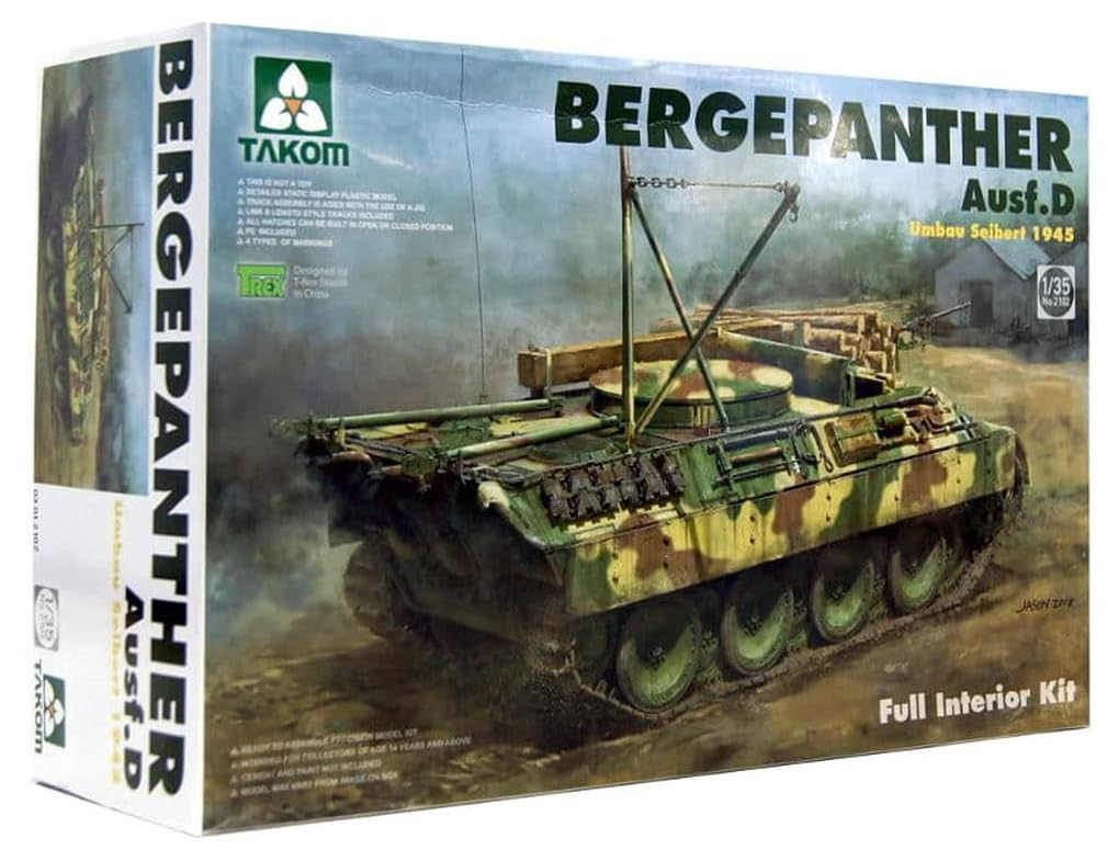【中古】【非常に良い】タコム 1/35 ドイツ ベルゲパンター D型 ザイベルト社改装型 1945年 プラモデル TKO2102