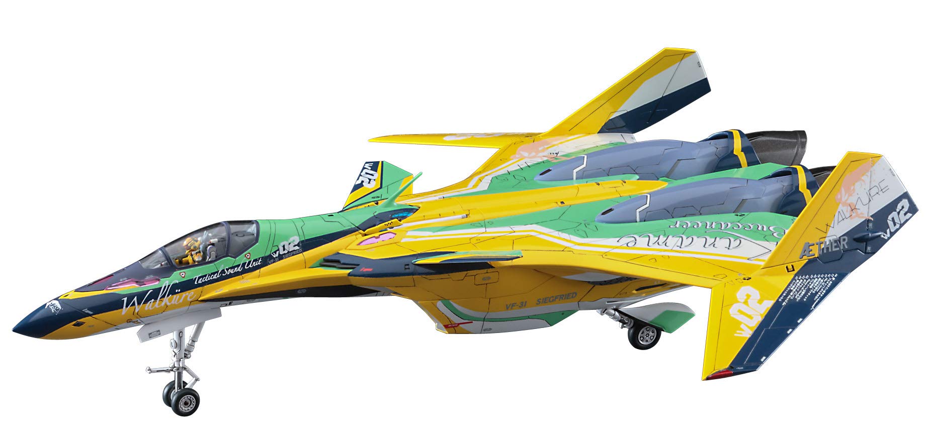 【中古】【人並み外れたに好いたらしい】ハセガワ マクロスシリーズ 芝居小屋版マクロスデルタ VF-31F ジークフリード カナメ・バッカニアカラー 1/72規摸 プラモデル 65850