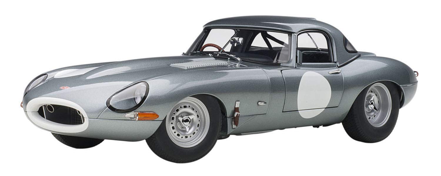 【中古】【非常に良い】AUTOart 1/18 ジャガー ライトウェイト Eタイプ シルバー 完成品
