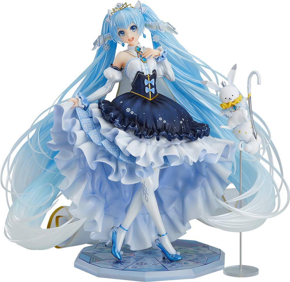 【中古】【非常に良い】キャラクター・ボーカル・シリーズ01 初音ミク 雪ミク Snow Princess Ver. 1/7スケール ABS&PVC製 塗装済み完成品フィギュア