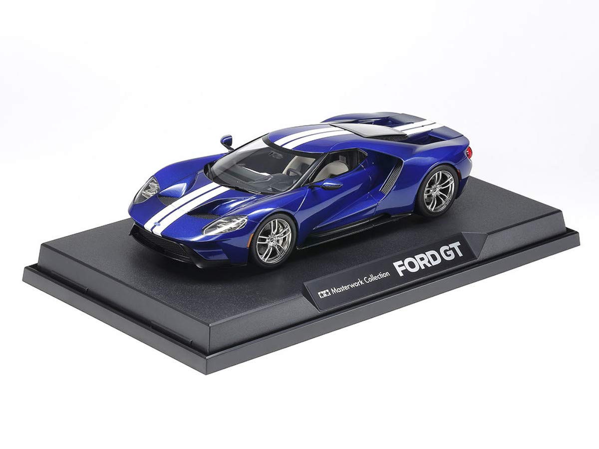 【中古】【非常に良い】タミヤ 1/24 マスターワークコレクション No.166 フォードGT ブルー 塗装済み完成モデル 21166