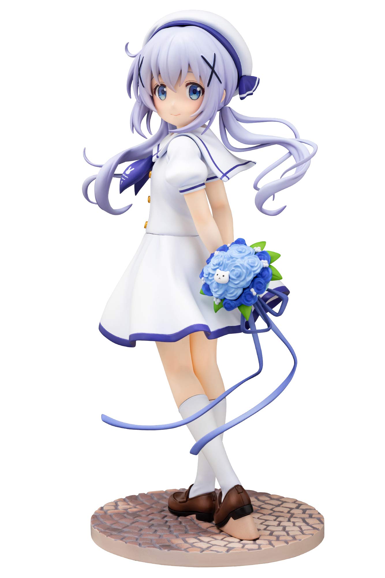 【中古】【非常に良い】ご注文はうさぎですか?? チノ Summer Uniform 1/7スケール PVC製 塗装済み 完成品 フィギュア|ドリエムコーポレーション