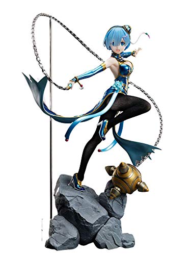【中古】【非常に良い】F:NEX Re:ゼロから始める異世界生活 レム チャイナドレスver. 1/7スケール 塗装済み 完成品フィギュア