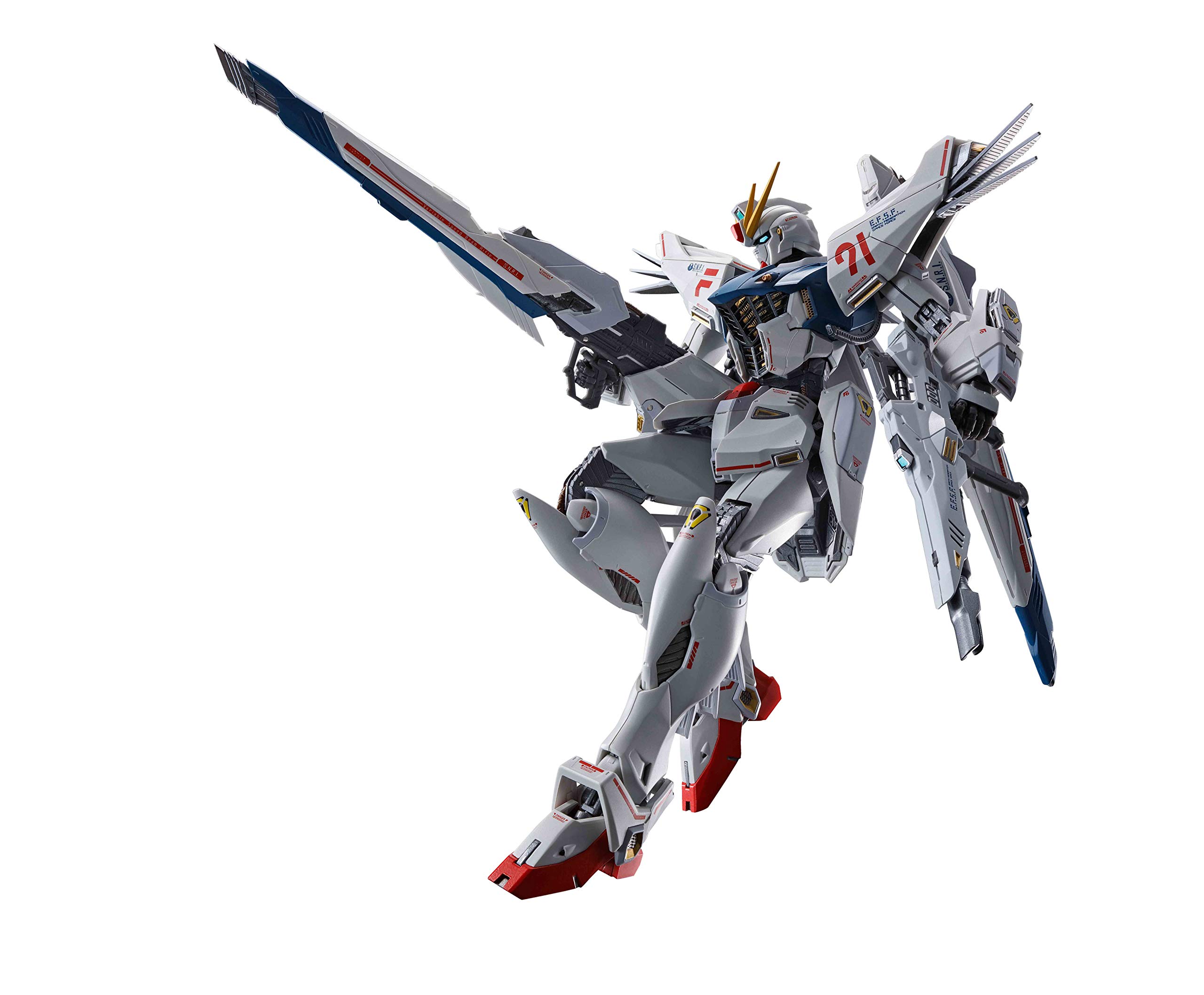 【中古】【人並み外れたに好いたらしい】TAMASHII NATIONS METAL BUILD 画策陸軍軍人火器防波堤F91 火器防波堤F91 CHRONICLE WHITE Ver. 約170粍 ABS\u0026PVC\u0026ダイキャスト製 塗り付ける済みモビール