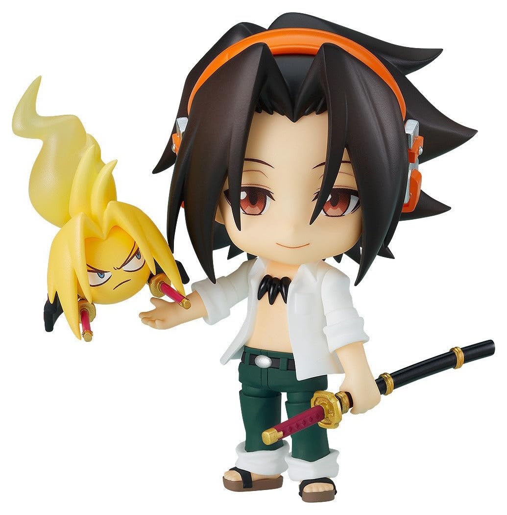 【中古】【非常に良い】グッドスマイルカンパニー ねんどろいど SHAMAN KING 麻倉 葉 ノンスケール ABS&PVC製 塗装済み可動フィギュア G12635