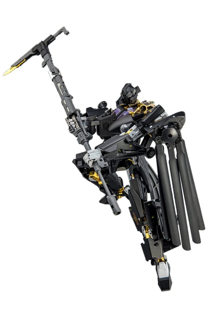 【中古】【非常に良い】神機工業 CS-02 武装ヘリコプター10型「暗?」 PVC&ABS&合金製 塗装済み可動フィギュア