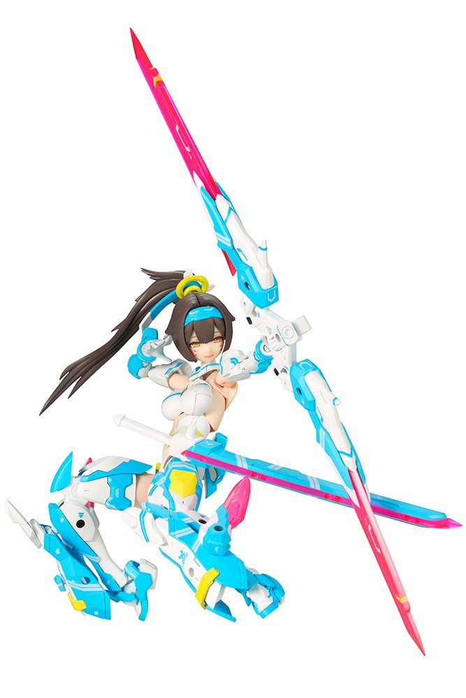 【中古】【非常に良い】壽屋(KOTOBUKIYA) メガミデバイス 朱羅 弓兵 蒼衣 全高約140mm ノンスケール プラモデル 成型色 KP466R｜ドリエムコーポレーション