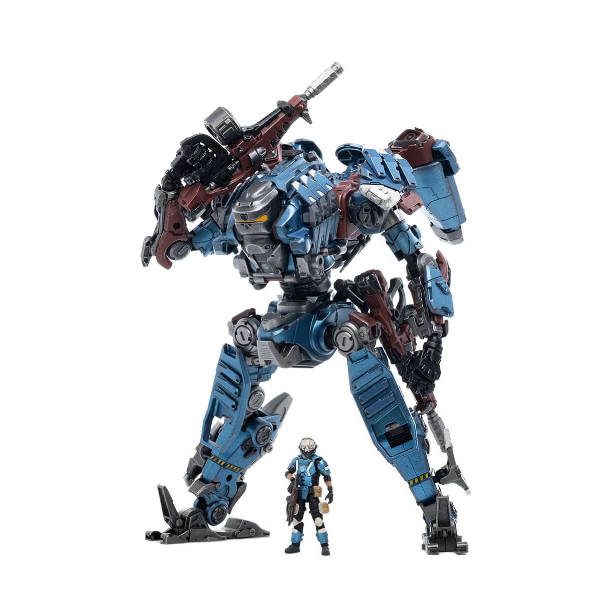 【中古】【非常に良い】JOYTOY 暗源 「猛獄01」コンビネーション作戦メカ青色塗装Ver. 1/25スケール PVC&ABS製 塗装済み可動フィギュア｜ドリエムコーポレーション