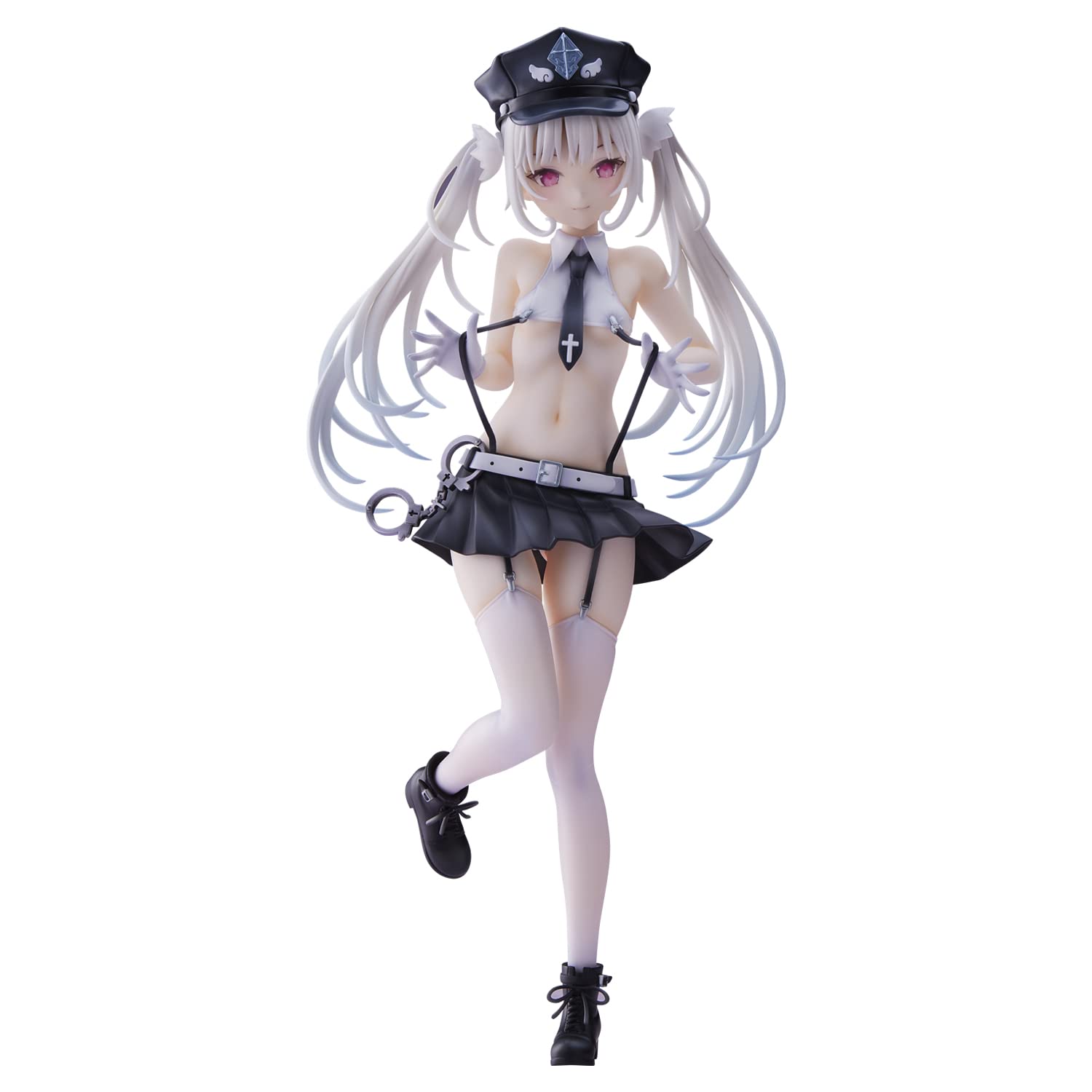 【中古】【非常に良い】rurudoイラスト『天使警察』 ノンスケール PVC&ABS製 塗装済み 完成品フィギュア 白｜ドリエムコーポレーション