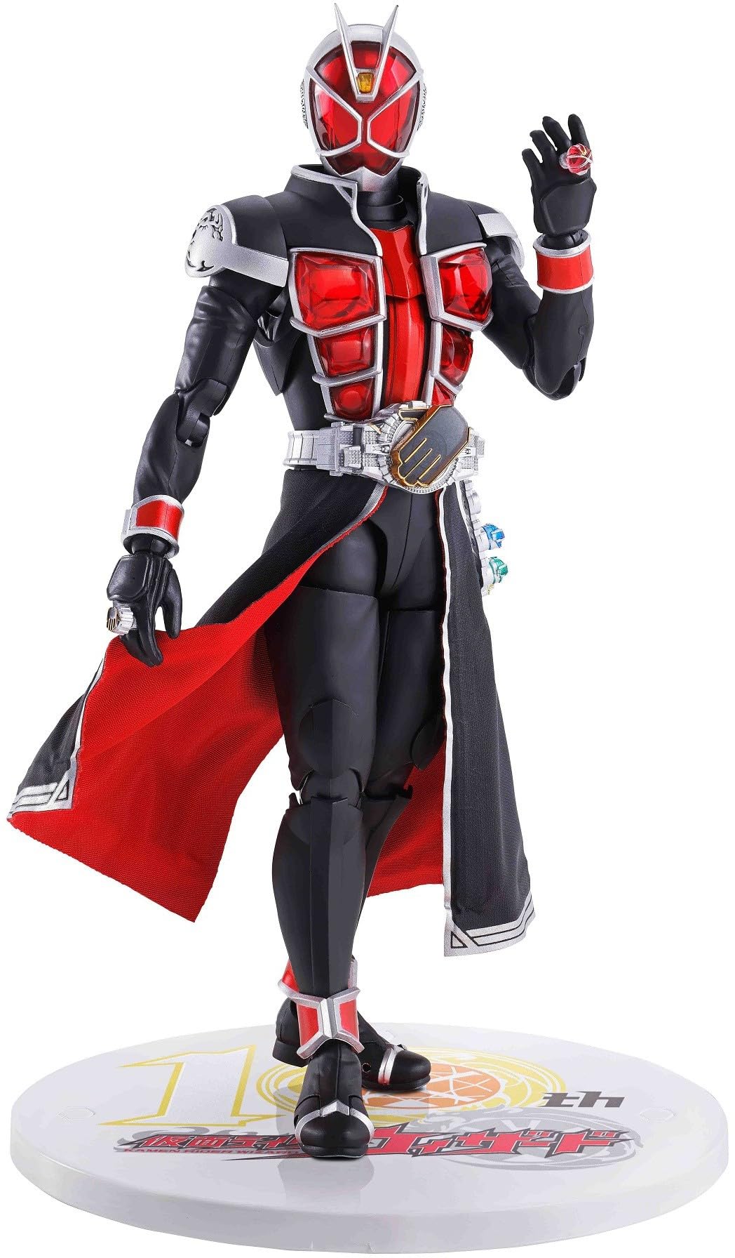 【中古】【非常に良い】TAMASHII NATIONS S.H.フィギュアーツ(真骨彫製法) 仮面ライダーウィザード フレイムスタイル 10th Anniversary Ver. 約145mm ABS&PVC&布製 塗装｜ドリエムコーポレーション