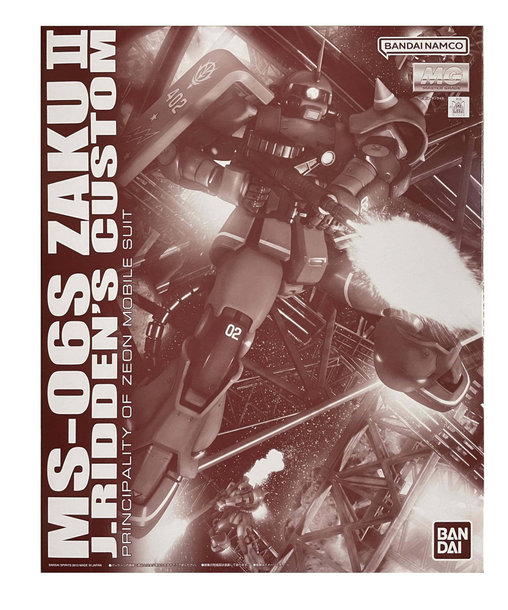 【中古】【非常に良い】BANDAI MG 1/100 MS-06S ザクII J.RIDENのカスタムPRINCIPALTY of Zeon モバイルスーツ， 5065744
