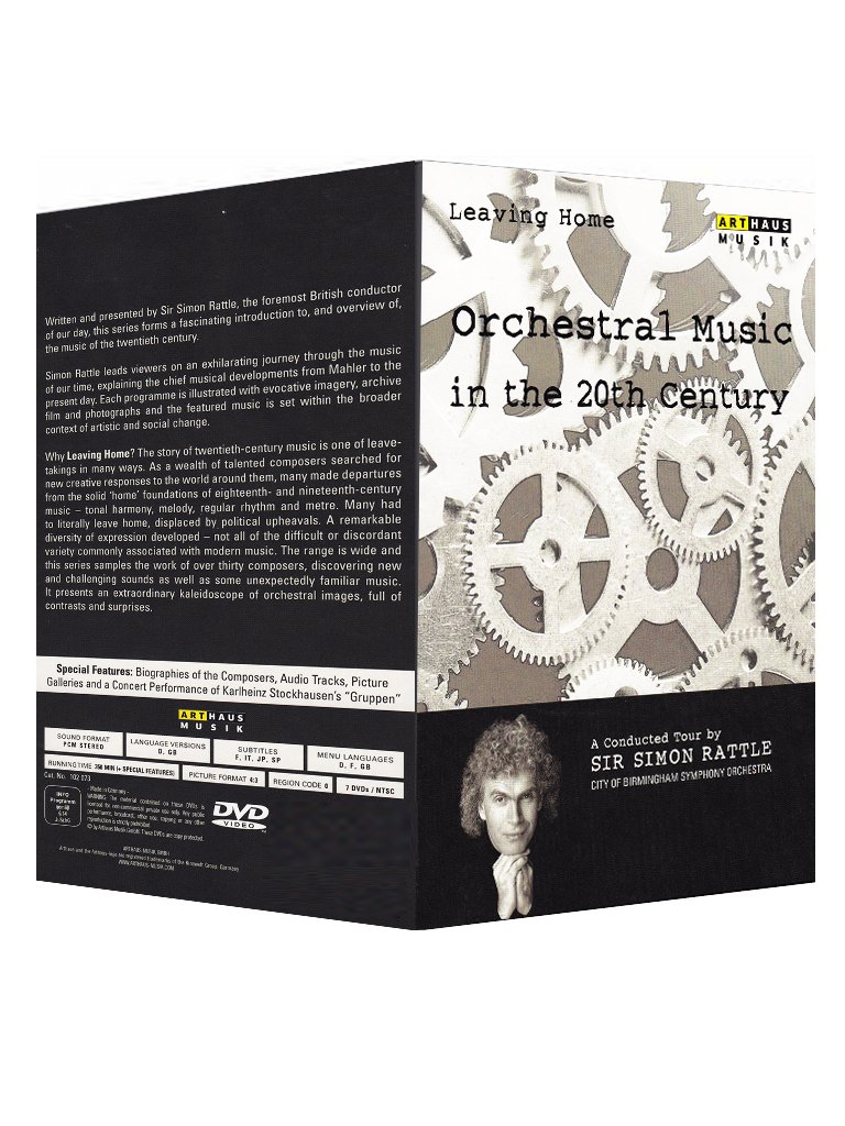 【中古】【非常に良い】「リーヴィング・ホーム」20世紀の管弦楽曲(サー・サイモン・ラトルのガイドによる音楽旅行)BOX[DVD]