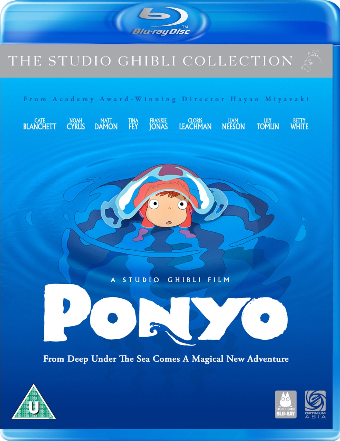 【中古】【非常に良い】崖の上のポニョ(英語) Blue ray + DVD / Ponyo (English) [Import]