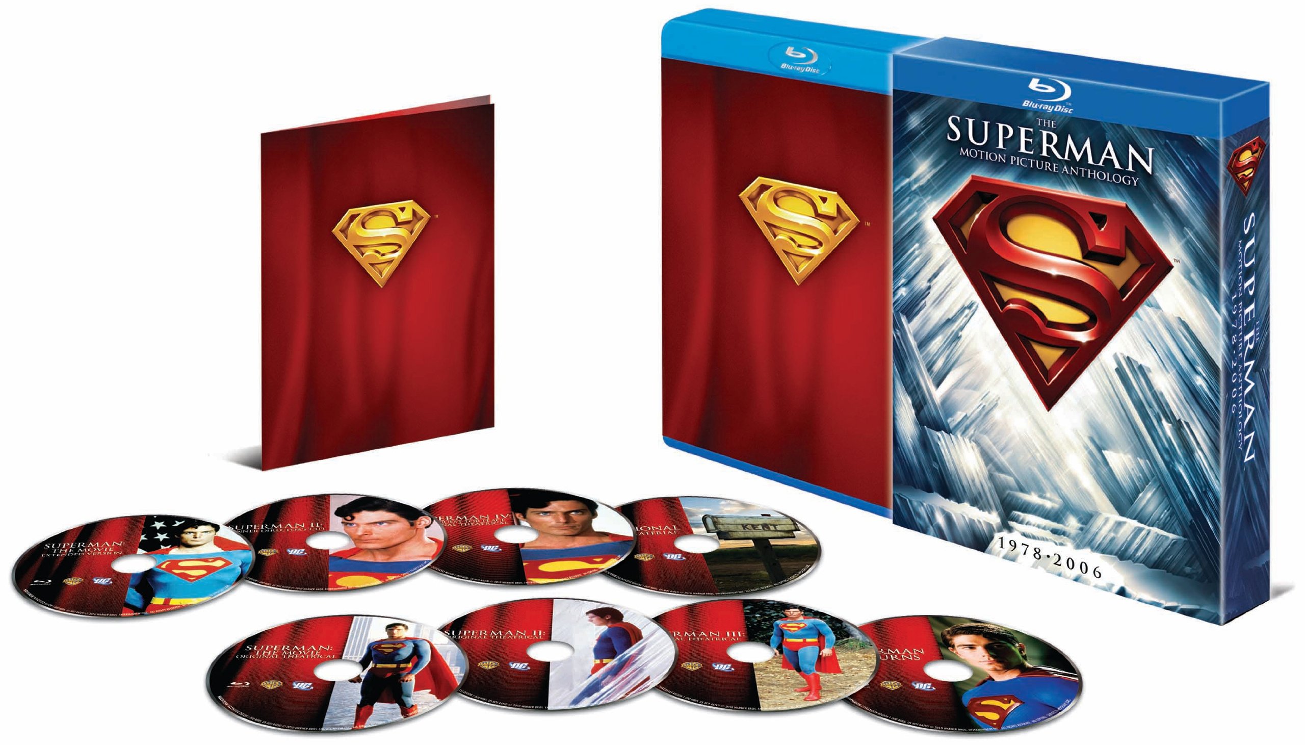 【中古】【非常に良い】スーパーマン モーション・ピクチャー・アンソロジー(8枚組)【初回限定生産】 [Blu-ray]｜ドリエムコーポレーション
