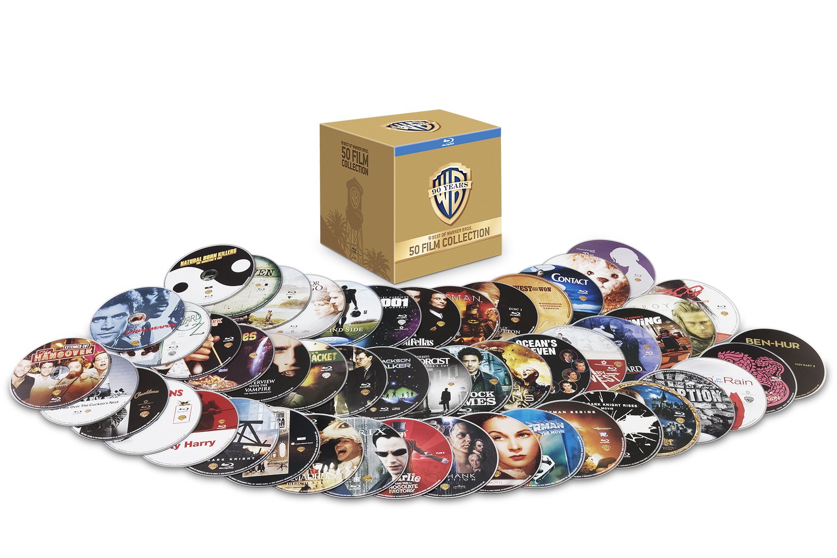 【中古】【非常に良い】ベスト・オブ・ワーナー・ブラザース 90周年記念50フィルム・コレクション ブルーレイ(数量限定生産) [Blu-ray]