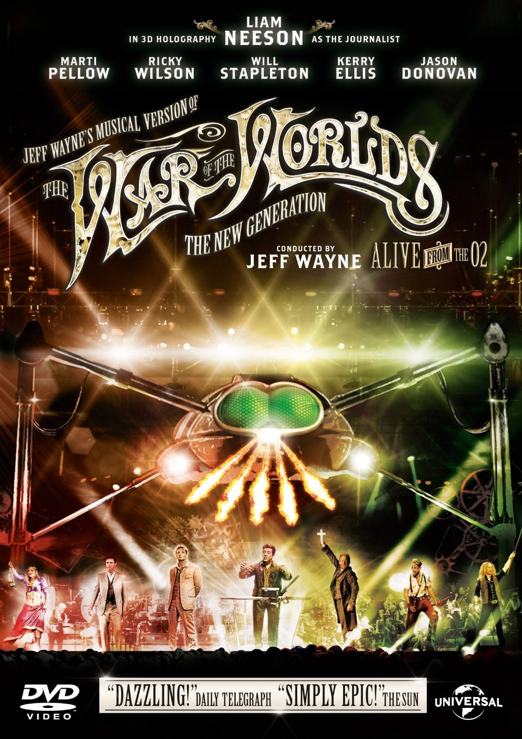 【中古】【非常に良い】Jeff Waynes Musical Version of War of World [DVD]