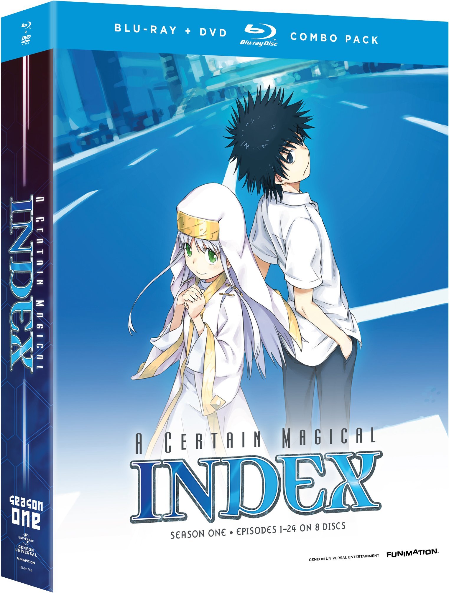 【中古】【非常に良い】とある魔術の禁書目録：シーズン1 コンプリート・シリーズ 北米版 / Certain Magical Index: Complete Season 1 [Blu-ray+DVD][Import]｜ドリエムコーポレーション