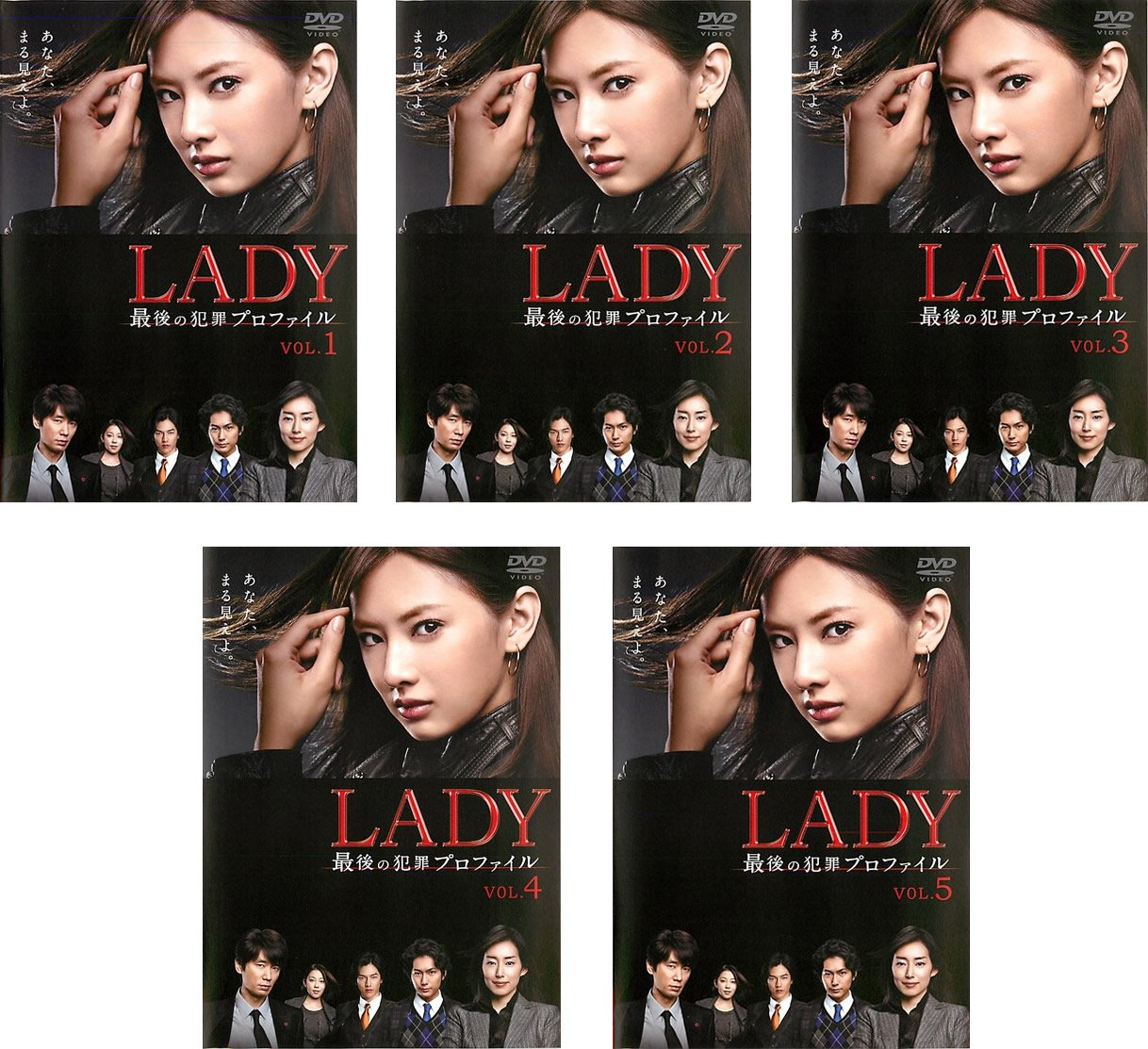 【中古】【非常に良い】LADY 最後の犯罪 プロファイル [レンタル落ち] 全5巻セット [マーケットプレイスDVDセット商品]
