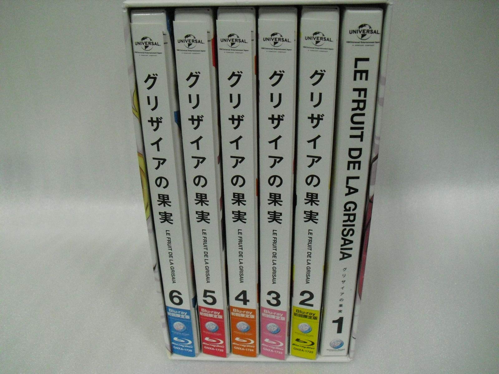 【中古】【非常に良い】アニメ グリザイアの果実 Blu-ray 初回限定版 全6巻セット 全巻収納BOX付き|ドリエムコーポレーション