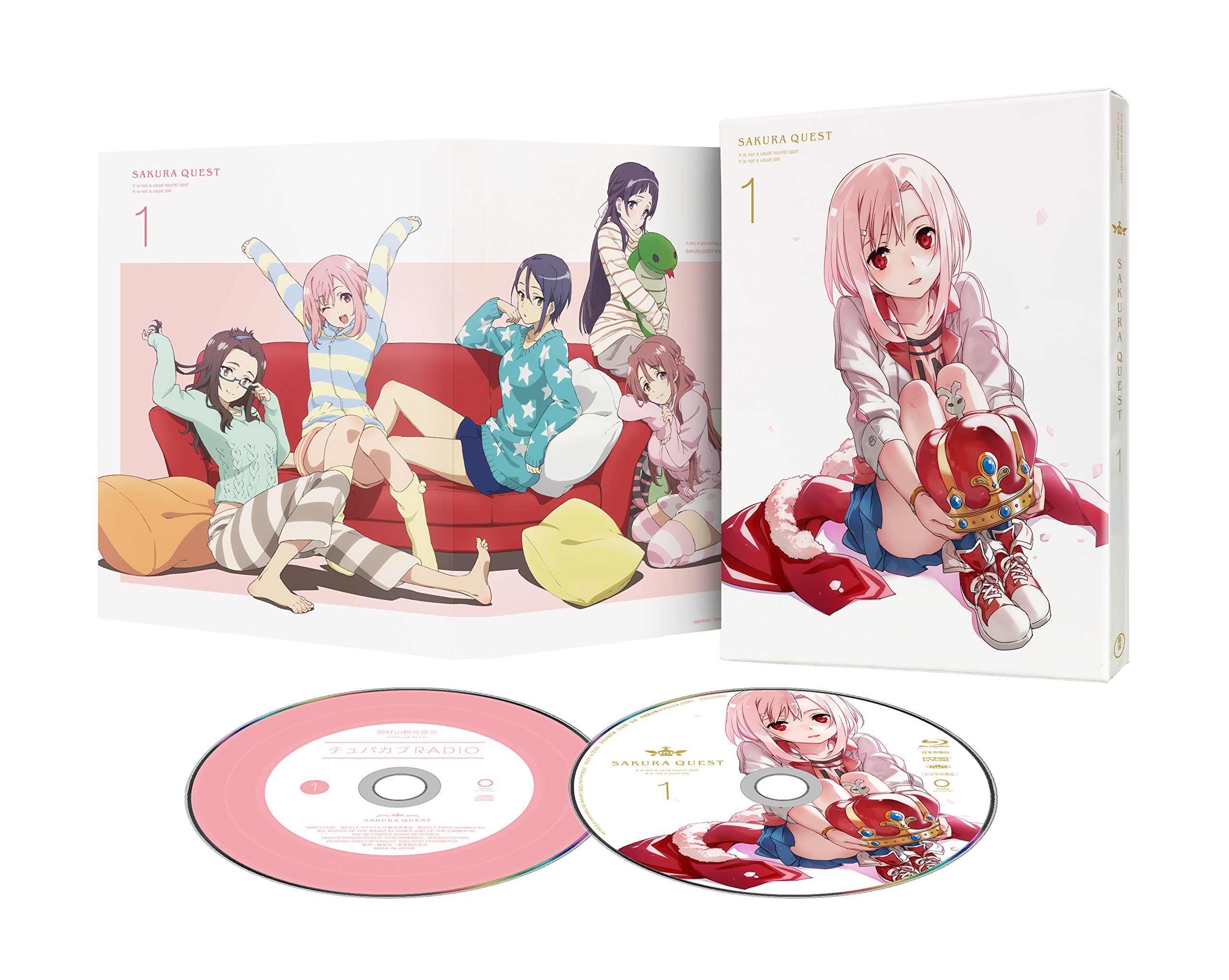 【中古】【非常に良い】サクラクエスト Vol.1(版) [DVD]｜ドリエムコーポレーション