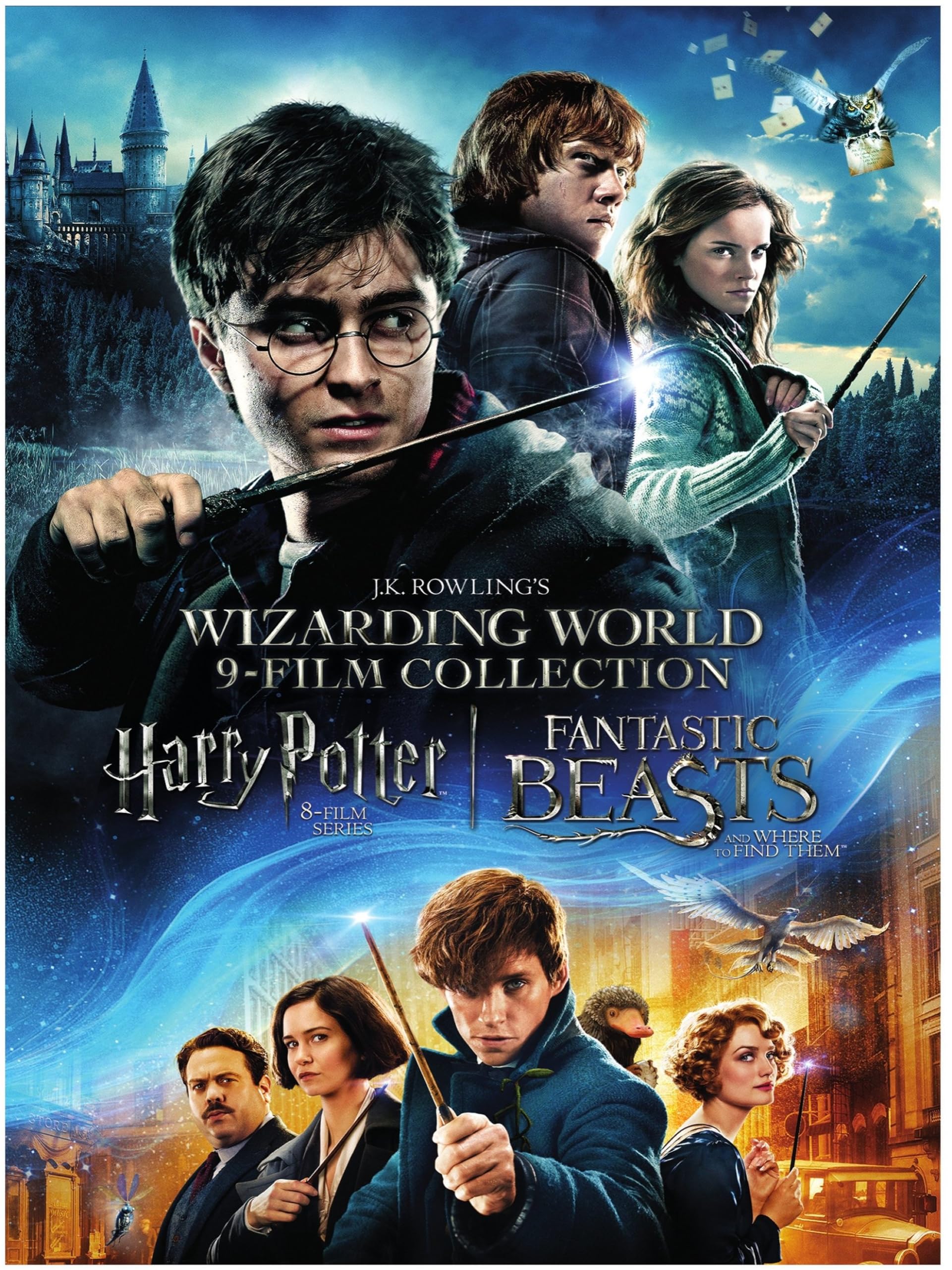 【中古】【非常に良い】J.K. Rowling’s Wizarding World: 9-Film Collection [DVD]