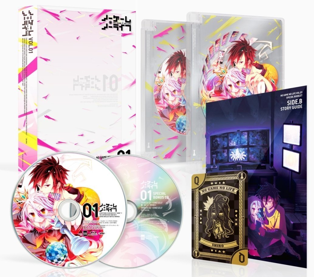 【中古】【非常に良い】ノーゲーム・ノーライフ [Blu-ray] 全6巻セットBD/DVD アニメイト オリジナル特典 原作描き下ろしイラスト 全巻収納BOX 付属 [マーケットプレイス Blu-rayセット]