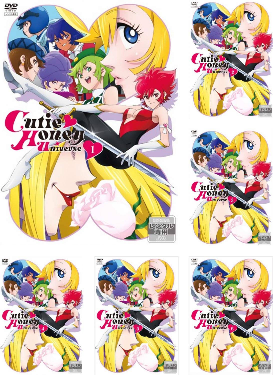 【中古】【非常に良い】Cutie Honey Universe キューティーハニー ユニバース [レンタル落ち] 全6巻セット [マーケットプレイスDVDセット商品]