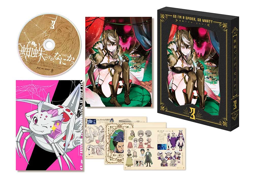 【中古】【非常に良い】蜘蛛ですが、なにか? Blu-ray BOX 第3巻｜ドリエムコーポレーション