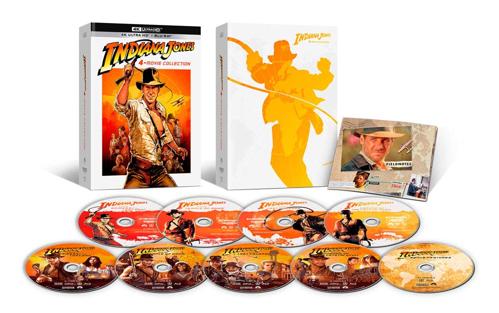 【中古】【非常に良い】インディ・ジョーンズ 4ムービーコレクション 40th アニバーサリー・エディション 4K Ultra HD + ブルーレイ[4K ULTRA HD + Blu-ray]